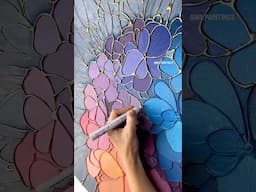 Wow! Hot glue relief painting