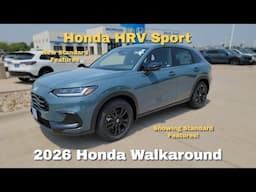 2026 Honda HRV Sport Standard Features Walkaround Review