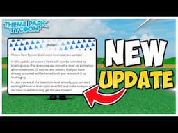 Theme Park Tycoon 2 NEW Update Adds… FLOWERS and Level 901!? (APRIL FOOLS)