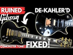 WRECKED 1979 Gibson Les Paul Custom Sounds UNREAL after De-Kahler RESTORATION