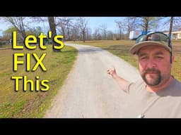 EASY Driveway Repair With Our TINY Tractor