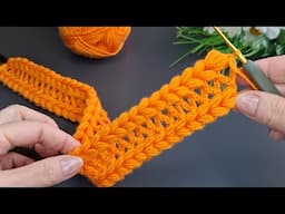 How To Make A Wonderfully Easy Crocheted Bandana🧡#crochet #knitting #handmade #diy #keşfet
