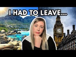 Why I had to leave South Africa…