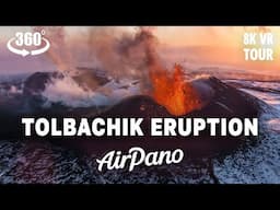 360 Virtual Tour №1. Plosky Tolbachik Volcano Eruption, Kamchatka, Russia