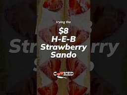 We tried the viral $8 H-E-B Strawberry Sando... but then we made it the "right way" at home🥪 #recipe