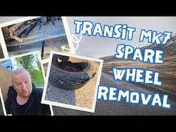 Transit Mk7 - How to Remove The Spare Wheel And Tyre Blowout