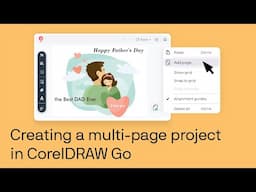 How to create a multi-page document in CorelDRAW Go | Step-by-step tutorial