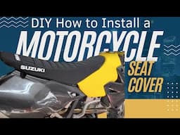 DIY How To Install a Dirt Motorcycle Seat Cover | Dirt Bike Seat Upgrade Installation Tutorial Demo