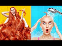 Long vs Short Hair Struggles! Funny Relatable Situations by 123 GO!