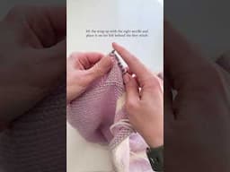 How I knit a wrapped stitch worked on the wrong side 🧶😂