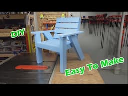 Easy To Make Woodworking Projects Children's Outdoor Wooden Chair, DIY Gifts