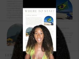 Where to stay when traveling to Rio #riodejaneiro #rj