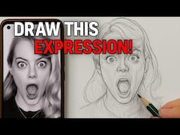 Draw INTENSE Facial Expressions – Loomis Method with ONE Pencil