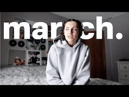 march monthly reset! 🎧🧺💻 | quiet winter days.
