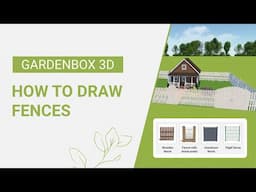 How to Draw a Fence in GardenBox 3D
