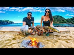 Remote Beach Camping & Catch & Cook Adventure | Wild Food & Ocean Lifestyle Vlog