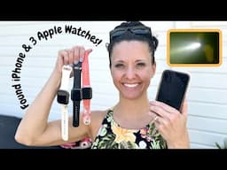Divers Find 3 Apple Watches and an iPhone (Demo of OrcaTorch TD01 Headlamp)