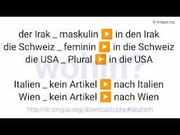 A1, A2, B1 - Deutsch lernen, Grammatik Test, Deutsche Grammatik, #präposition #b1 #deutschlernen