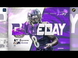 Gameday Edit - How to Create a Gameday Graphic Design {Sports Photoshop Tutorials} 2022