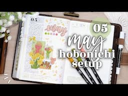 🌼 MAY 2025 Plan With Me // Hobonichi Cousin Monthly Setup
