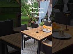 A Peaceful Backyard Helps Support Mental Wellness #mentalwellness #peacefulbackyard