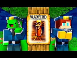 Scary Tung Tung Sahur is WANTED by JJ and Mikey At Night in Minecraft - Maizen