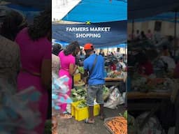 Organic Farmers market shopping in Jamaica 🇯🇲 🥦🥕#youtubeshorts #organicfarming #groceryshopping