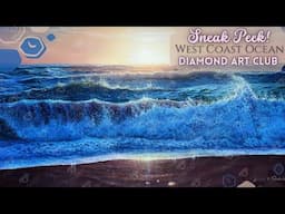 NEW RELEASE!  🌅🌊"West Coast Ocean" by Dakota Daetwiler at Diamond Art Club 🌊🌅