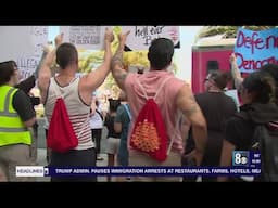Thousands gather in Downtown Las Vegas for 'No Kings' demonstrations; 15 arrests made