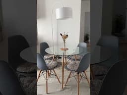 Floor lamp perfect for a small dinning area