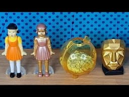 Opening 10 Squid Game Mini Brands Balls for a Golden Surprise!