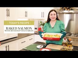 MARJORIE'S KITCHEN: Herb-Crusted Baked Salmon with Roasted Vegetables | Marjorie Barretto