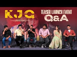 KJQ Team Q&A With Media at KJQ Teaser Launch Event | Dheekshith Shetty | Shashi Odela