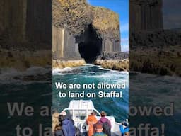 STAFFA CLOSED TO VISITORS. Disappointed Staffa Tours couldn't land on this incredible Scottish isle
