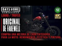 Days Gone Remastered | Logro / Trofeo: Original de Farewell (Comprar mejoras para la moto)