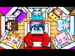 I Had a SLEEPOVER with 11 GIRLS in Minecraft!