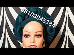 How to make auto gele with side twist #fashion #howto #diy #turtorial #turbanstyles