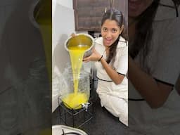 Home-made Mango frooti on 2M subscribers 🥹♥️ | #shorts #cooking