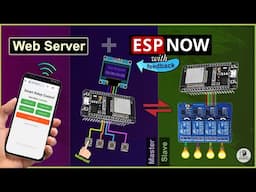 ESP32 ESP-NOW + Web Server | Control Relays with OLED Feedback