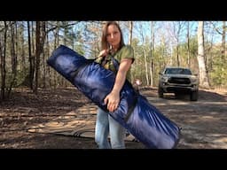 WILD TENT CAMPING/ON TOP OF WINDY MOUNTAIN