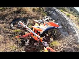 I CRASHED OVER BIG ROCK WITH MY KTM 300 EXC