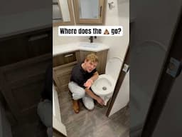 Where does the 💩 go in an RV? #travel #rvlife #rv #camping #outdoors