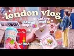 A Cozy Day in London 🎀 Exploring a Kawaii Store (ArtBox), Bakery Hopping & Stationery Shopping! 🍰🛍️✨