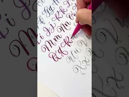 The Calligraphy Alphabet 💕 Written in a Modern Style w/ our Free Worksheet #calligraphylettering