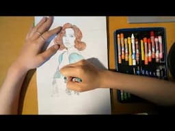 Color the picture of a girl