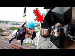 FREE FALL SPRUNG aus 100 METER (Jordan wird fast ohnmächtig)