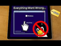 Installing Windows 11 on a $750 Linux Tablet but Everything Goes Wrong...