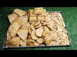हलवाई से सीखें 4 तरह की दुकान वाली नमकीन महीनों जो तक चले | Halwai Stye namkeen recipe| Namkeen