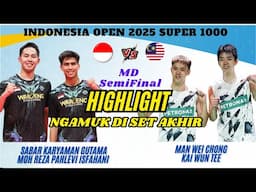AKSI MEMUKAU DI SEMIFINAL - GUTAMA/ISFAHANI (INA) vs MAN/TEE (MAS) | Indonesia Open 2025