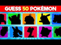 Guess the 50 Pokemon by the Silhouette ⚡🤔